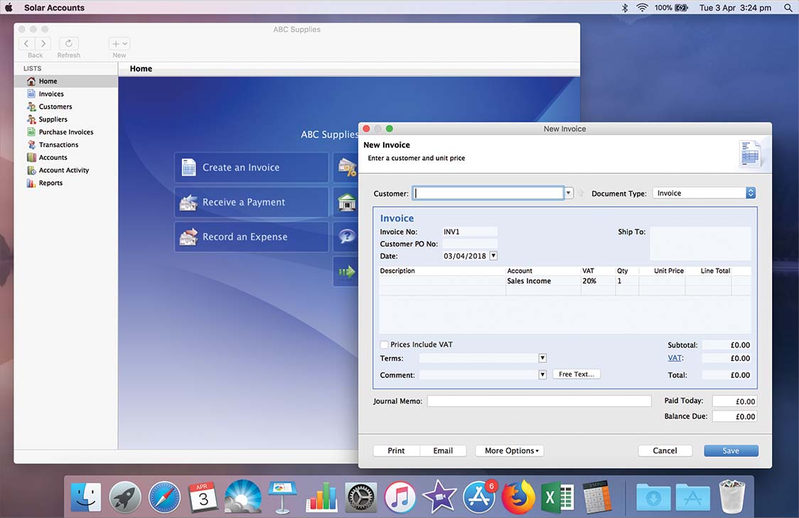 Screenshot of App inside a laptop