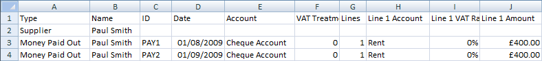 CSV Example